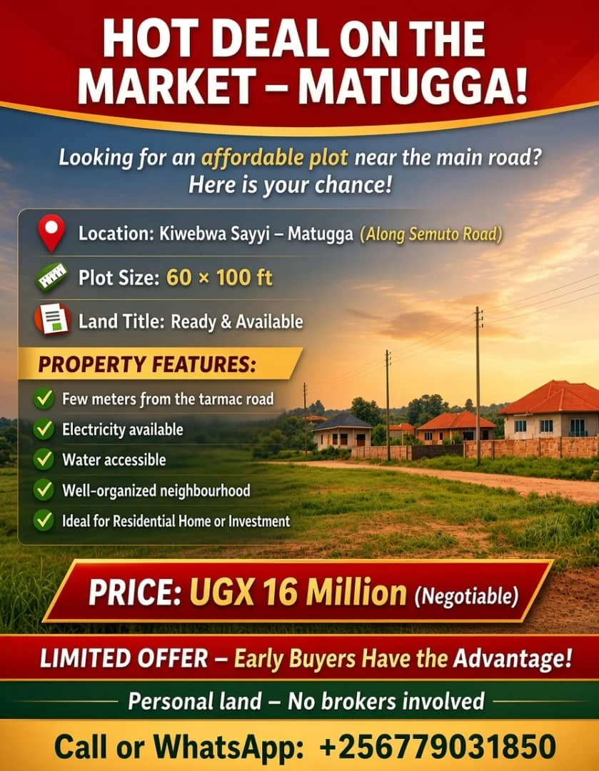 Plots for sale in matuga kiweebwa sayyi · photo 1